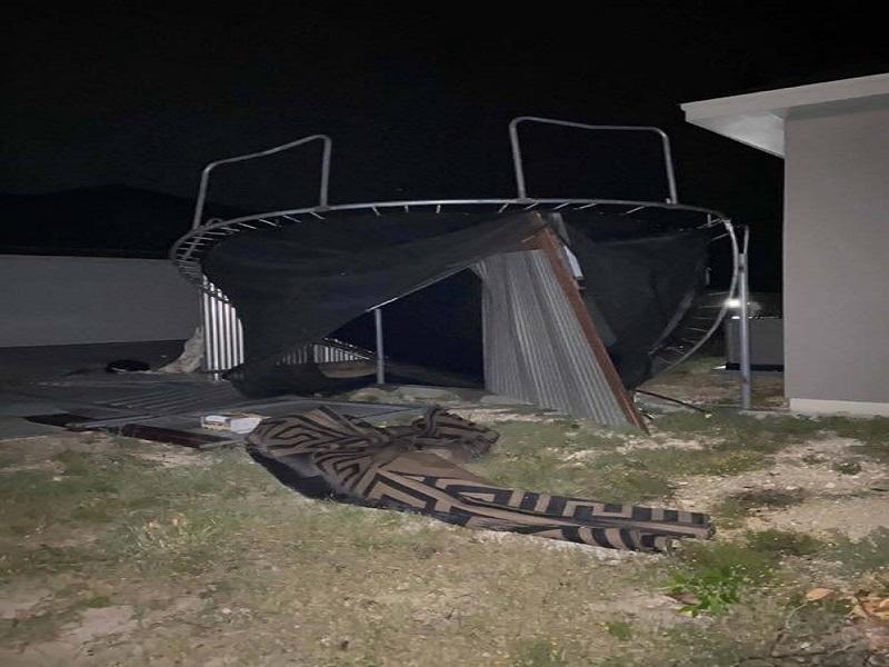 Cuantiosos daños materiales dejan fuertes vientos en Acuña