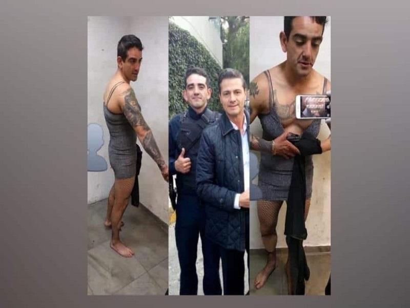 Detienen borracho y vestido de mujer a exescolta de EPN en la CDMX