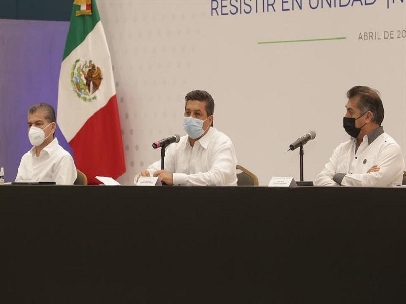 Gobernadores del noreste exigir&aacute;n a la Federaci&oacute;n rembolso de recursos para atender COVID-19