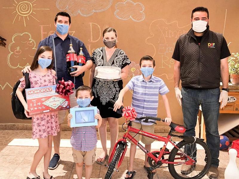 Premia DIF Coahuila a ni&ntilde;os ganadores del concurso virtual, 5 de la regi&oacute;n norte