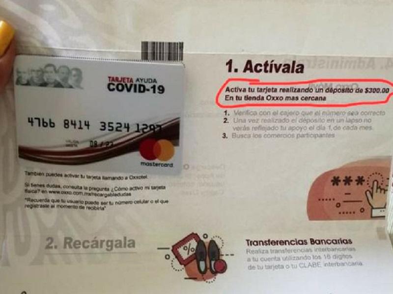 Alertan sobre distribuci&oacute;n de falsas tarjetas de apoyo por COVID-19