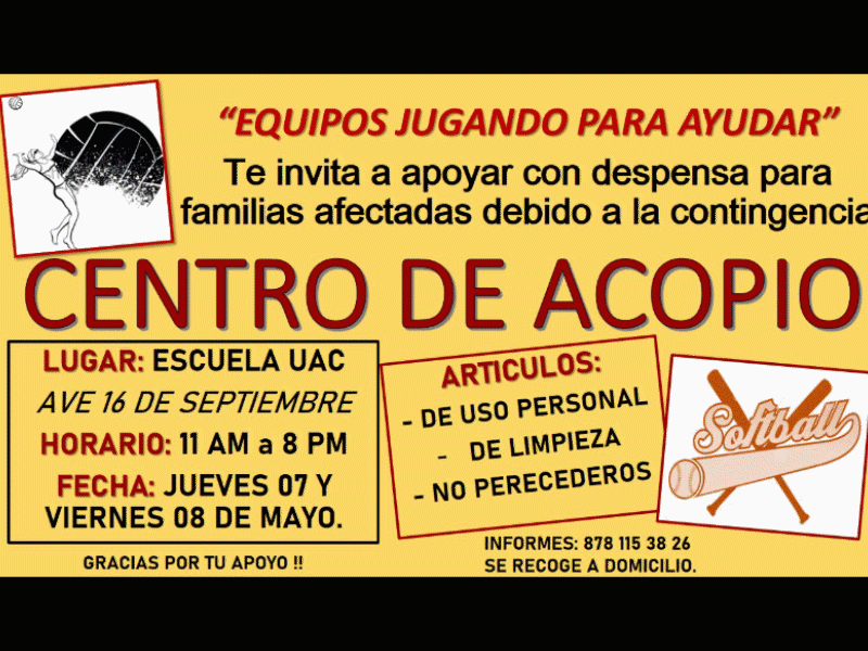 Grupo de deportistas se unen para apoyar a familias que lo necesitan