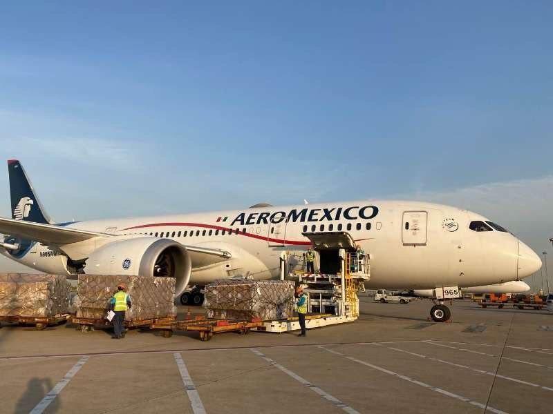 Esta noche llega a M&eacute;xico d&eacute;cimo vuelo de China con insumos m&eacute;dicos para enfrentar pandemia