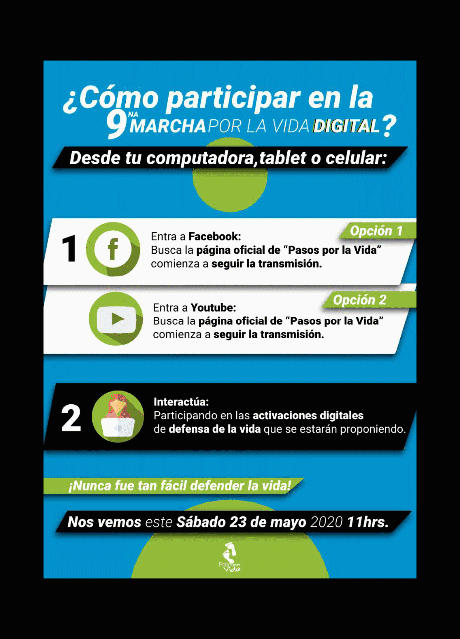 Invitan a nigropetenses a la Marcha por la Vida, ahora ser&aacute; digital