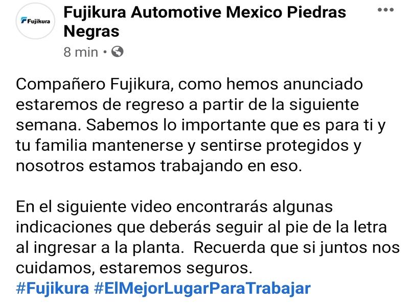 Muestran maquiladoras en video pasos a seguir para el regreso a sus labores (video)