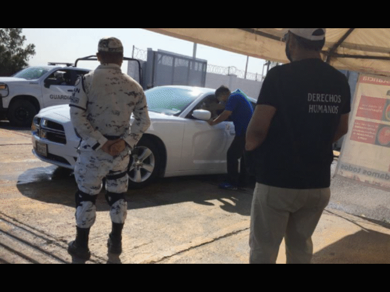 Verifica Comisi&oacute;n de los Derechos Humanos acciones en puntos de revisi&oacute;n 