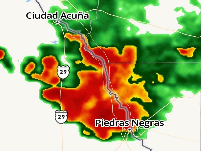 Alertan por tormentas en Eagle Pass y Piedras Negras