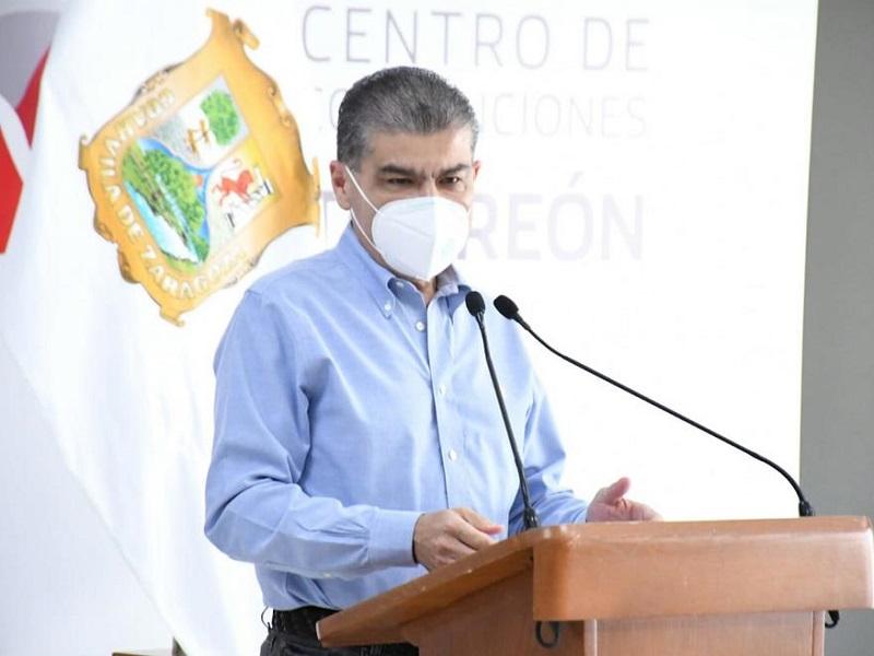 Suspende Gobernador reactivación económica y social en La Laguna por número de contagios de COVID-19