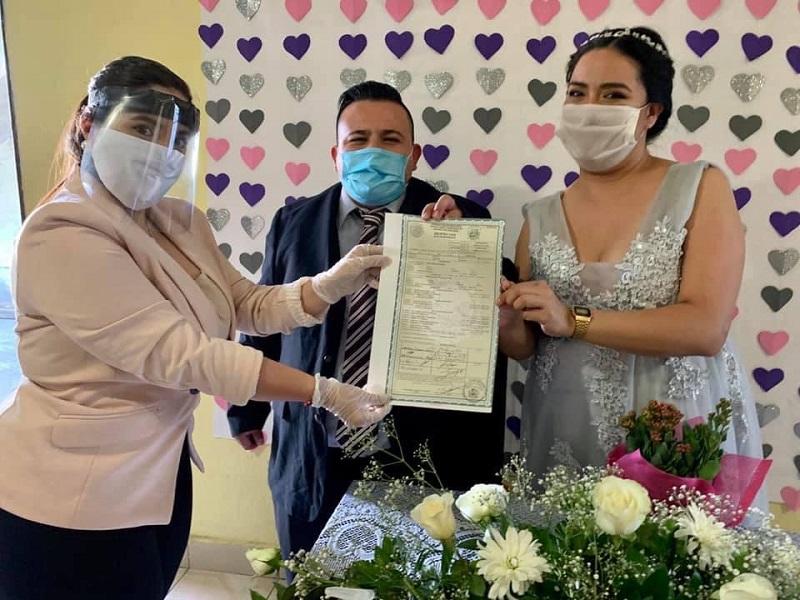 Realiza Registro Civil bodas sin invitados ante contingencia por coronavirus