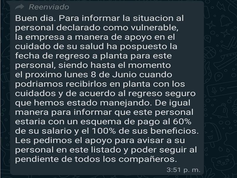 Hasta la pr&oacute;xima semana regresa a laborar el personal vulnerable en Piedras Negras