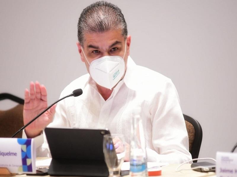 Coahuila y otros 7 estados exigen a la Federaci&oacute;n abrir di&aacute;logo sobre seguridad, coronavirus y medio ambiente