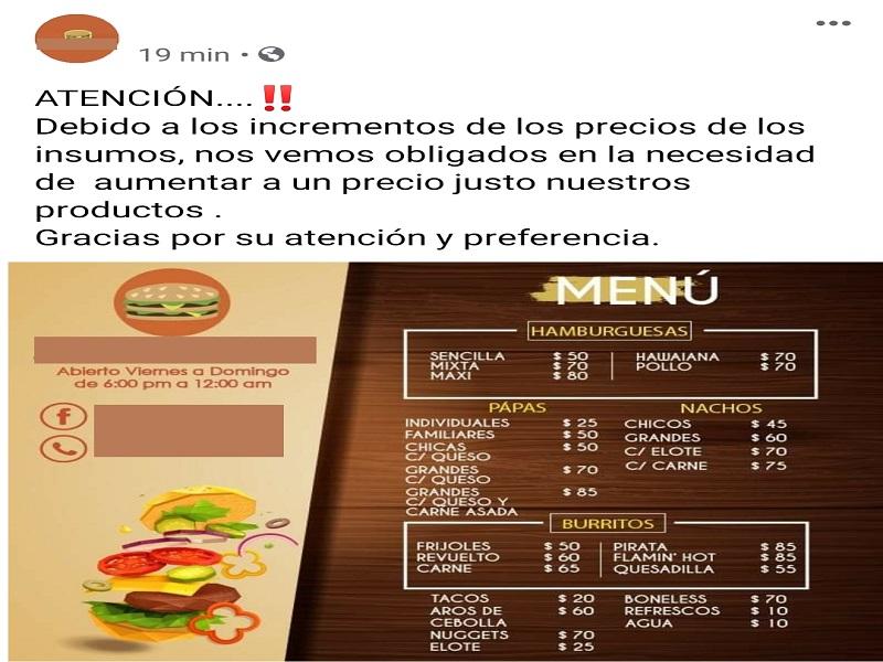 Suben precios los restaurantes en Piedras Negras (video)