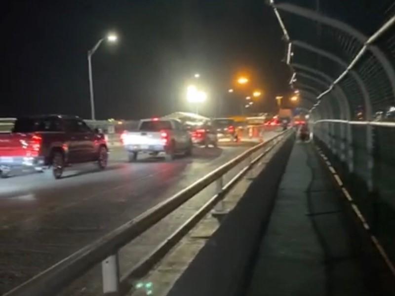 Saturan Puente Internacional Dos, se vuelve problema frecuente desde que cerraron el Uno (video)