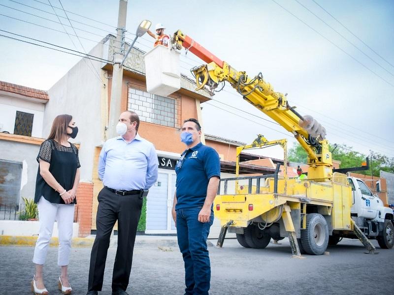 Arranca en Piedras Negras tercera etapa de modernizaci&oacute;n del alumbrado p&uacute;blico a tipo LED (video)