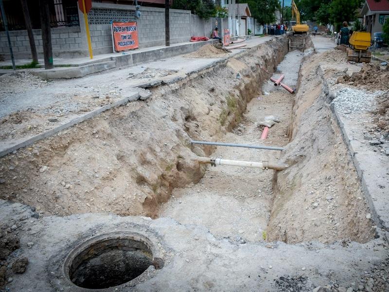 Con reparación de colector, Piedras Negras busca terminar con hundimientos en la calle Nuevo León 