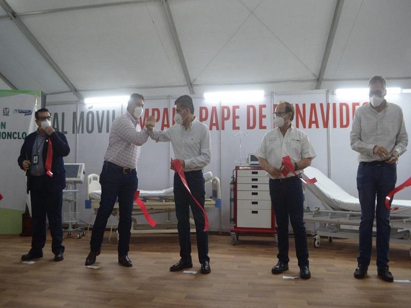 Gobernador inaugura el Primer Hospital Móvil del IMSS en Monclova