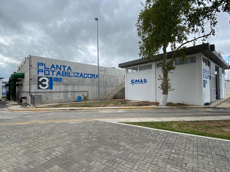 Lista la tercera planta potabilizadora para trabajar sin interrupciones: SIMAS