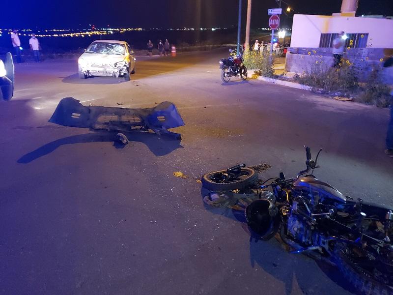 Consignan al MP accidente donde motociclista resultó gravemente lesionado (VIDEO)