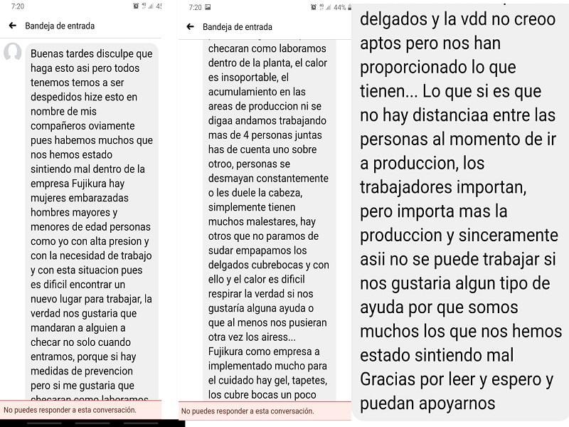 Demanda empleado de Fujikura mejores condiciones laborales