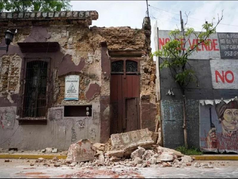 Suman más de 10 mil viviendas dañadas tras sismo en Oaxaca