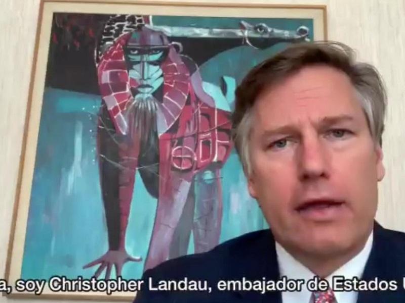Llama Christopher Landau a estadounidenses a no cruzar la frontera para evitar la propagación del COVID-19 (VIDEO)