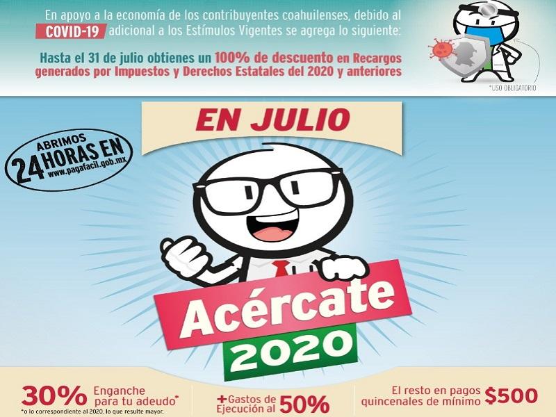 Coahuila ampl&iacute;a hasta el 31 de julio los descuentos en materia vehicular