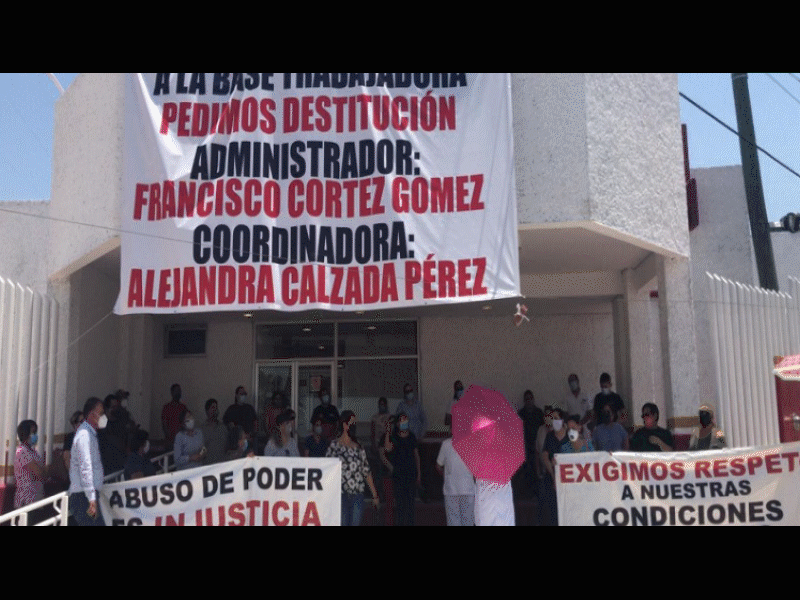 Otra vez se manifiestan empleados del ISSSTE en Piedras Negras, no han recibido respuesta a sus reclamos