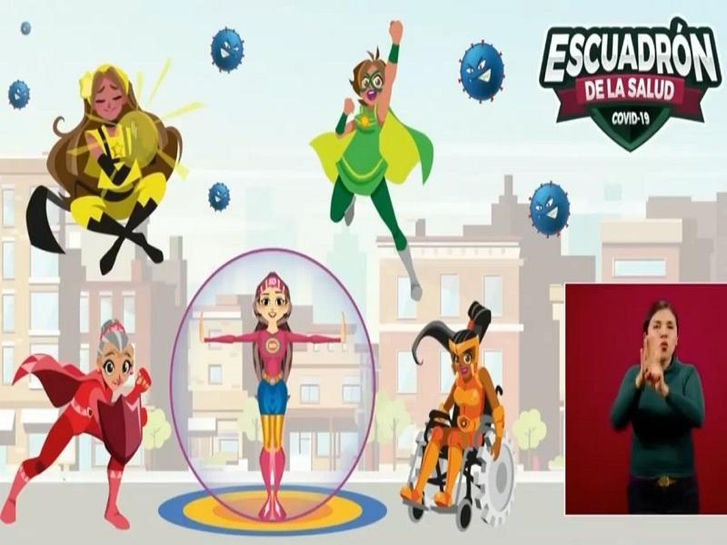 Presentan a m&aacute;s hero&iacute;nas del Escuadr&oacute;n de la Salud, nuevas aliadas de Susana Distancia