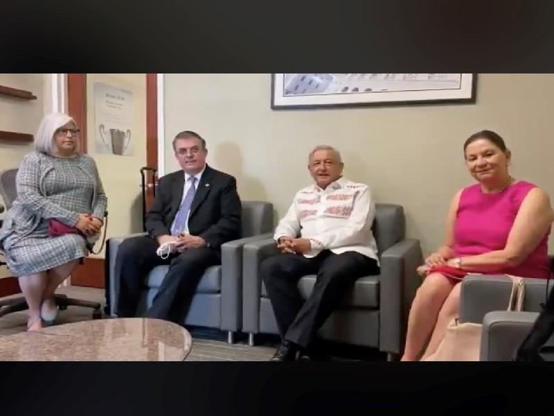Corta pero intensa dice AMLO de su visita a EU para reunirse con Trump  (VIDEO)