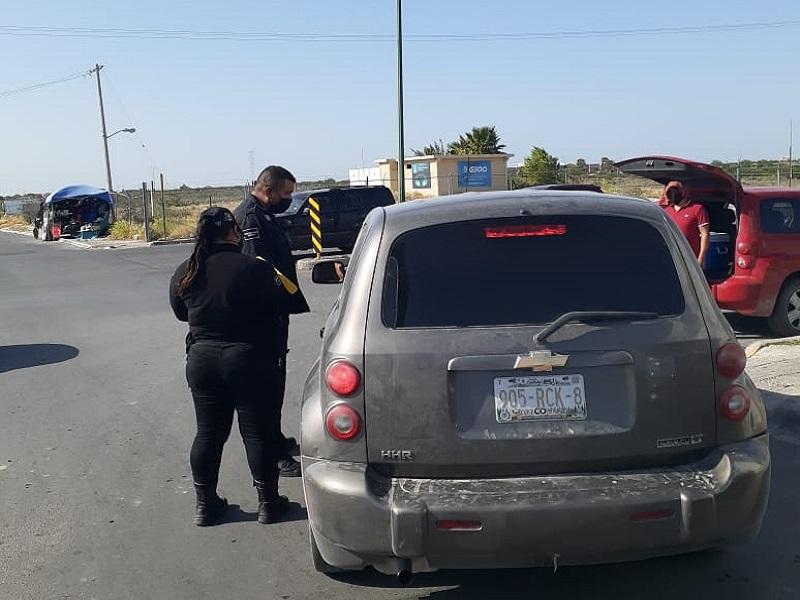Se han aplicado en Piedras Negras 40 multas a automovilistas y peatones que no portan cubrebocas