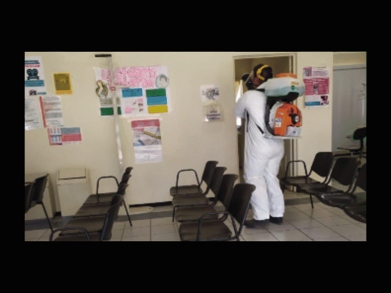 Siguen labores de sanitización en centros de salud y hospitales para evitar contagios de coronavirus
