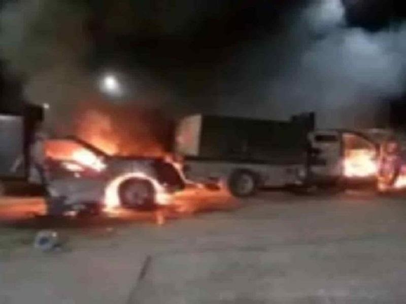 Enfrentamiento en Tamaulipas deja varios abatidos y camiones Monstros destruidos