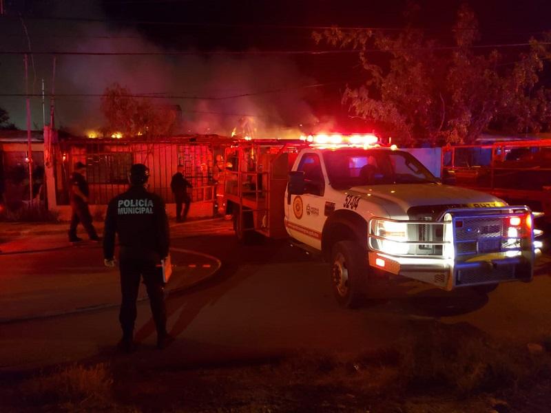 Reportan tres incendios en viviendas de Piedras Negras, una con pérdida total (VIDEO)