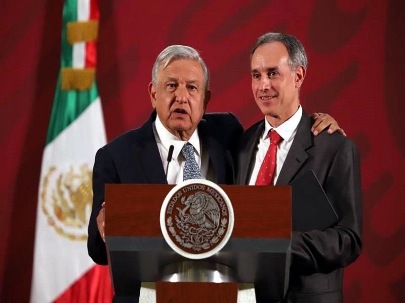 Reitera AMLO respaldo a L&oacute;pez-Gatell; se le est&aacute;n lanzando con todo, afirma
