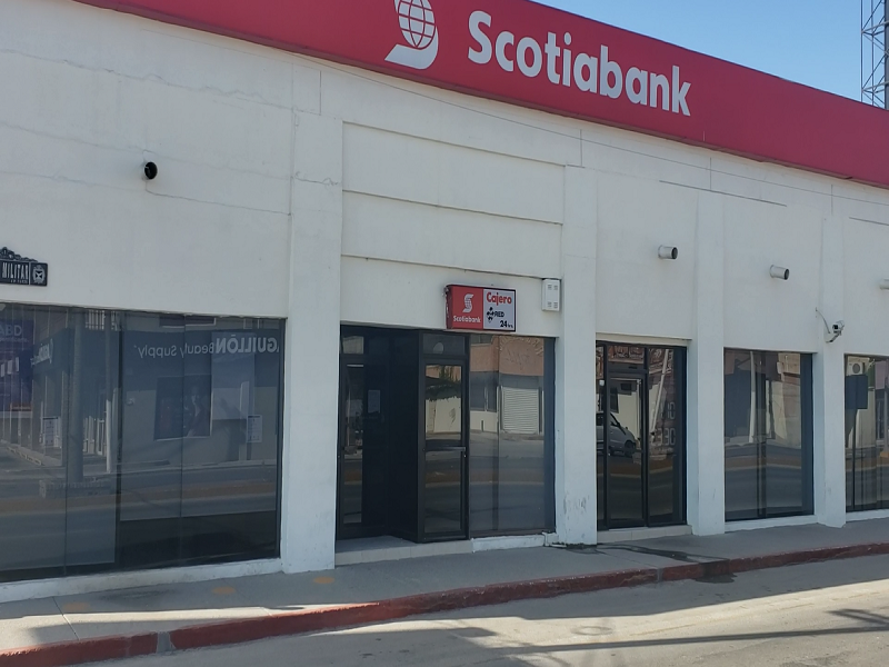 Sigue cerrado el Scotiabank, sería por falta de personal por cuarentena
