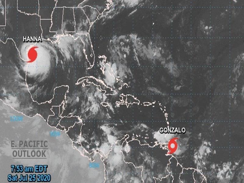 Hanna se convierte en el primer huracán del oceáno Atlántico mientras avanza hacia Texas