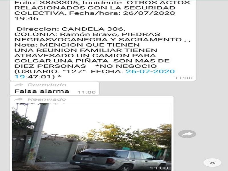 Saturan nigropetenses con reportes falsos y de reuniones que no exceden m&aacute;s de 10 personas