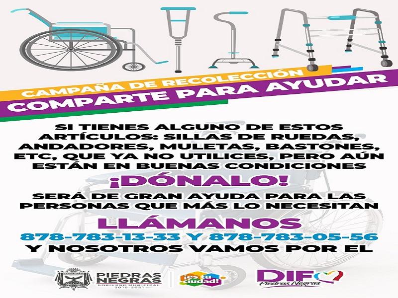 DIF arranca la campa&ntilde;a "Comparte para Ayudar", pide donar sillas de ruedas y aparatos ortop&eacute;dicos (VIDEO)