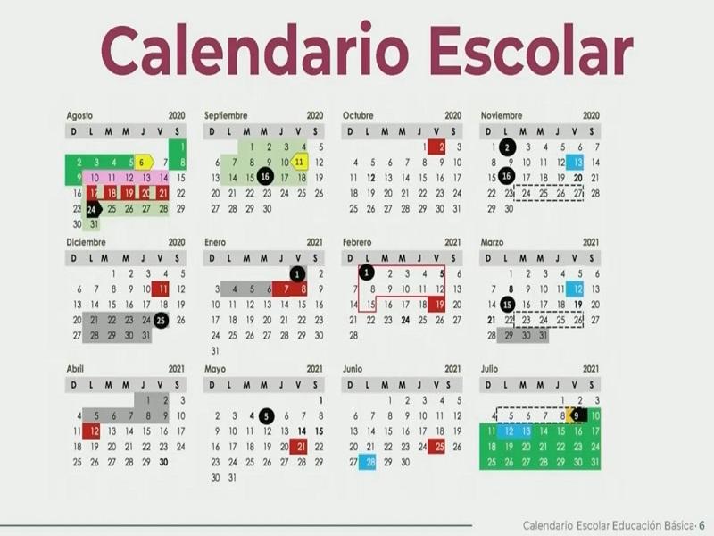 Presenta SEP el calendario oficial del ciclo escolar 2020-2021
