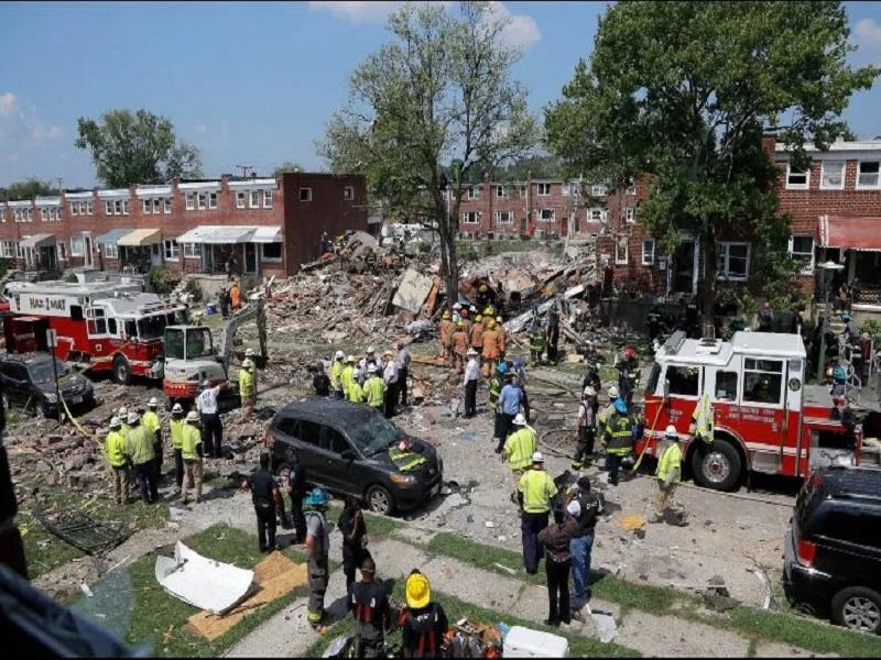 Al menos 1 muerto dejó explosión en vecindario de Baltimore