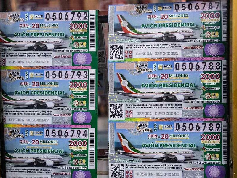 Loter&iacute;a ha vendido 33 por ciento de cachitos a casi mes y medio para la rifa del avi&oacute;n presidencial