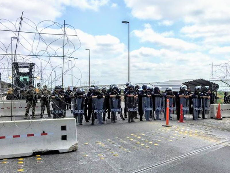 Realizan simulacro de ingreso ilegal en el Puente Internacional de Acu&ntilde;a-Del Rio