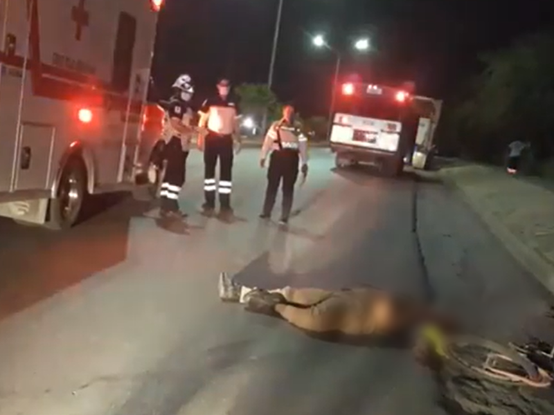 Tráiler mata a ciclista sobre la carretera a la Presa de la Amistad