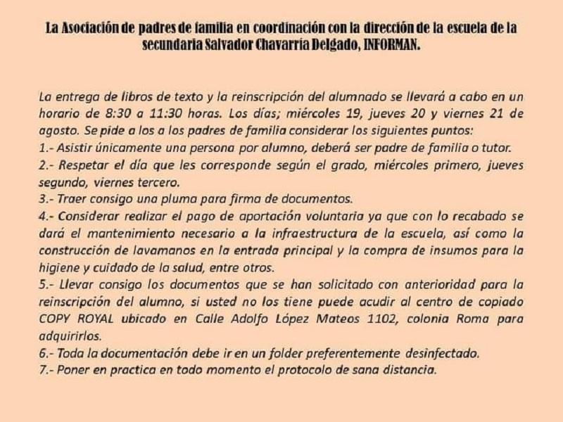 Secundaria obliga pago de cuota para inscribir alumnos, se quejan padres de familia; el director lo desmiente