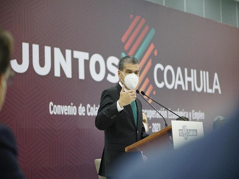 Firma Coahuila convenio de colaboraci&oacute;n para la recuperaci&oacute;n econ&oacute;mica