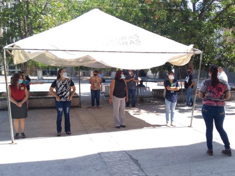 Rinden homenaje a trabajadores del IMSS fallecidos por Covid-19 en Piedras Negras 