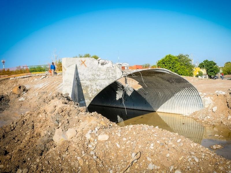 De 3 a 4 metros bajar&aacute; el nivel del arroyo el Soldado desde la colonia Argentinas hacia el R&iacute;o Bravo