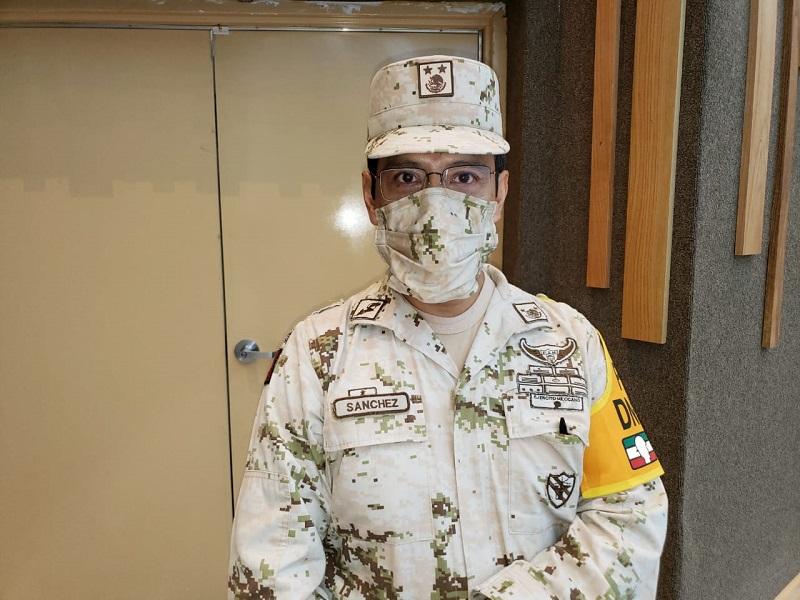 Pide Ej&eacute;rcito a nigropetenses acatar medidas sanitarias para frenar contagios de coronavirus