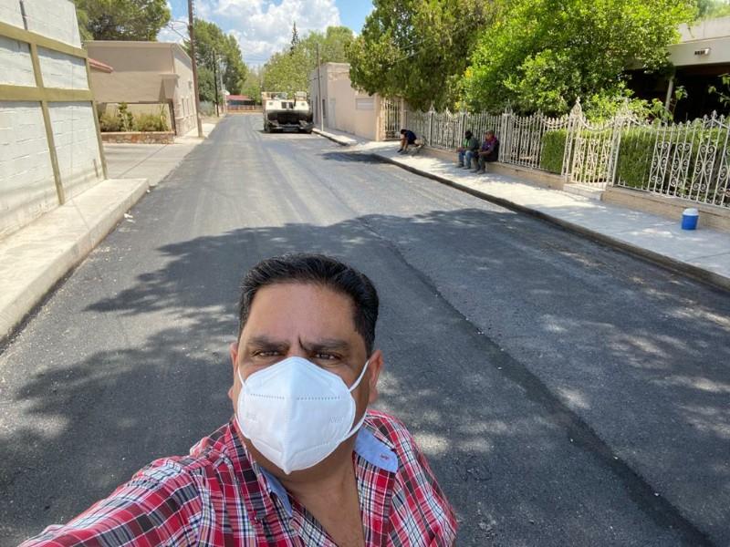 Continúan obras de recarpeto en el municipio de Morelos