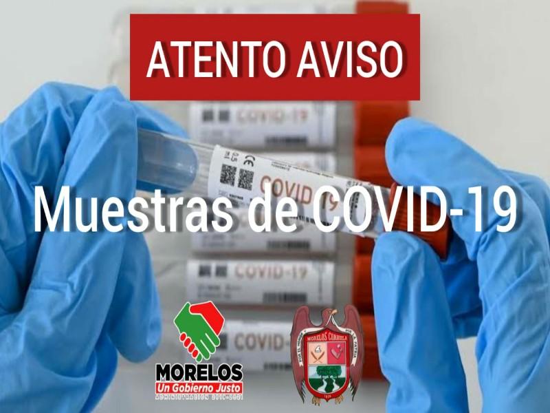 Toman hasta 60 muestras para detectar COVID-19 en Morelos